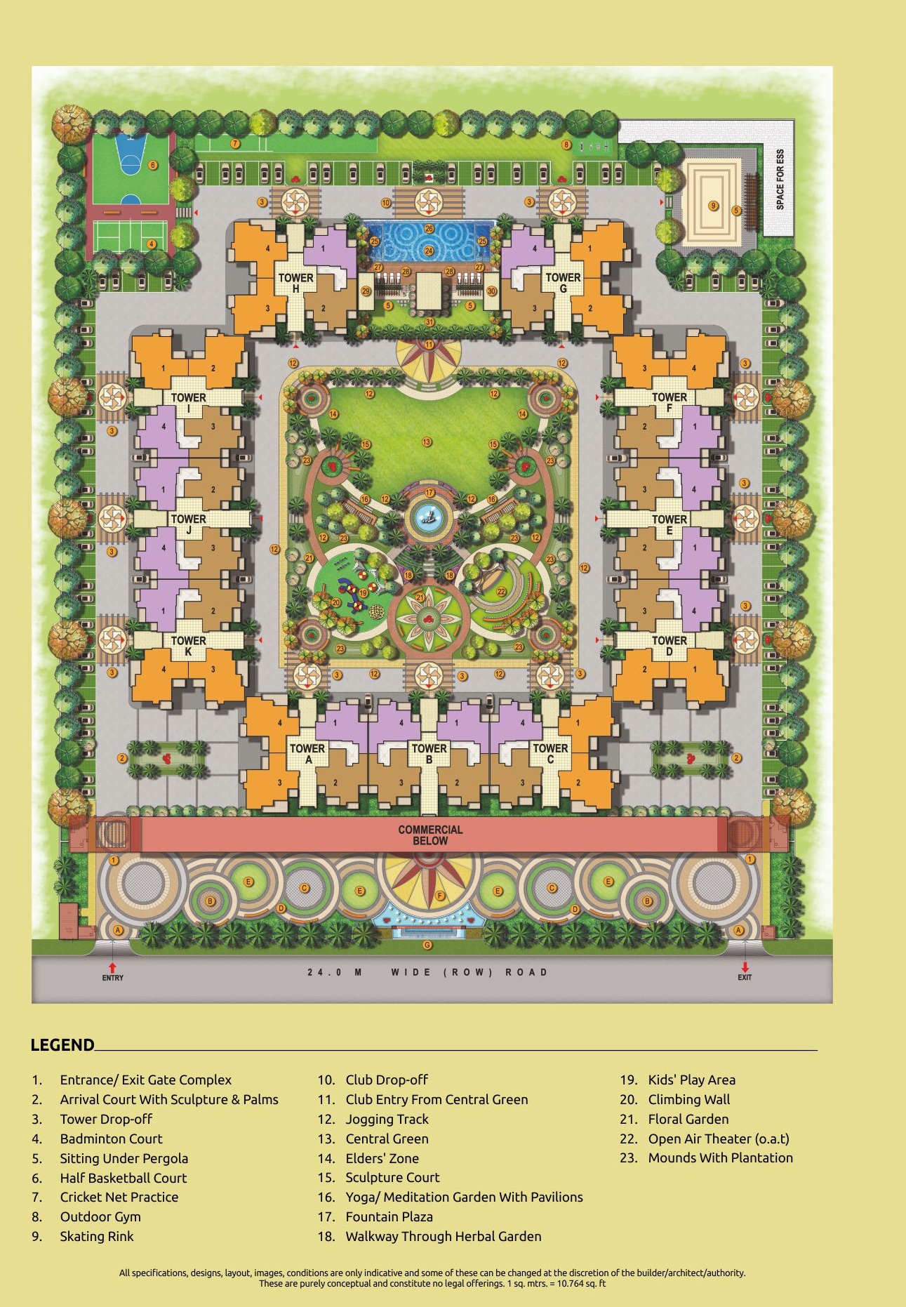 3 bhk Apartment available for sale in Arihant aboode — Master plan