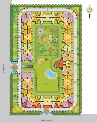 3 BHK Residential Apartment for Rent in Supercity Mayfair — Master plan