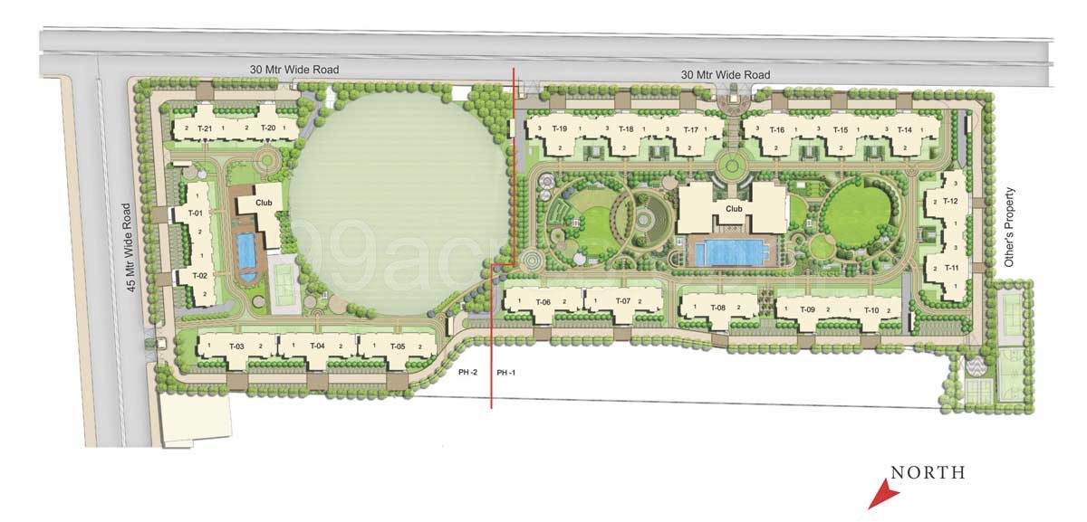 3 bhk  luxury Apartment Available for sale in ATS Le Grandiose in Sec-150 Noida — Master plan