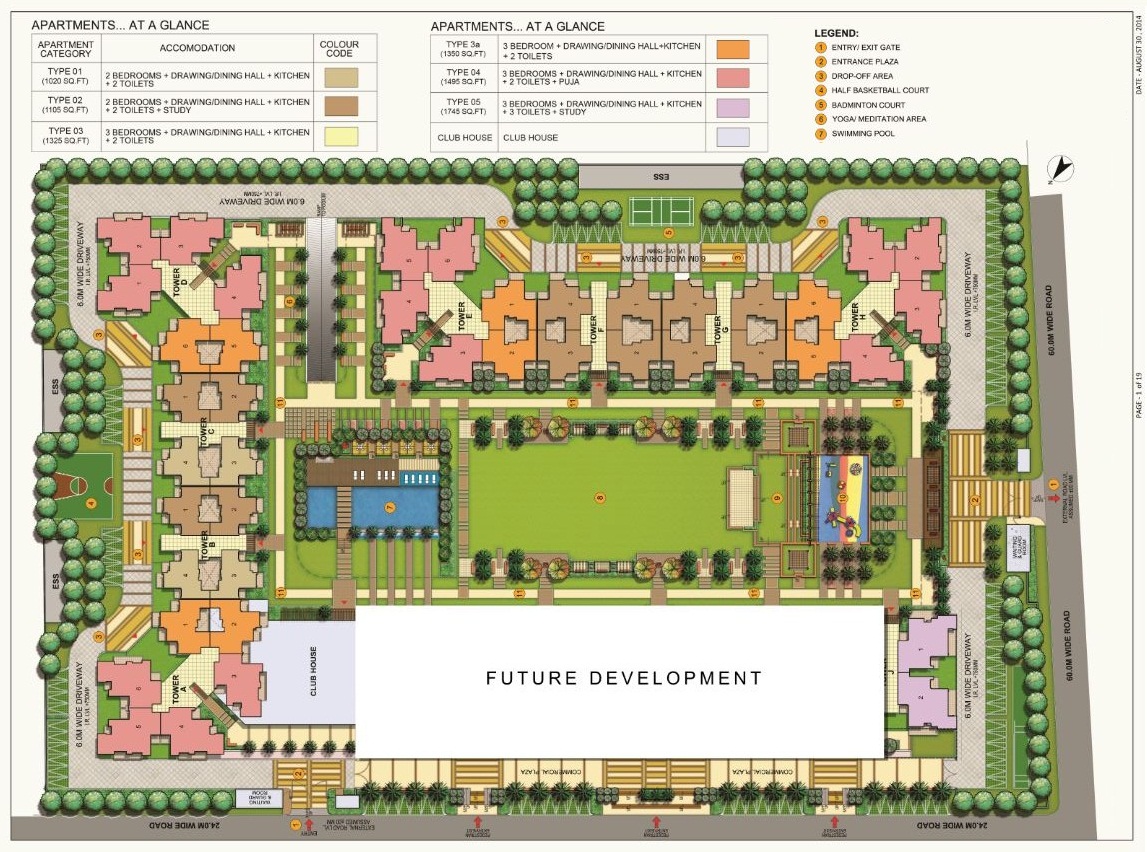 2 bhk apartment availale for sale in Gulshan Bellina — Master plan