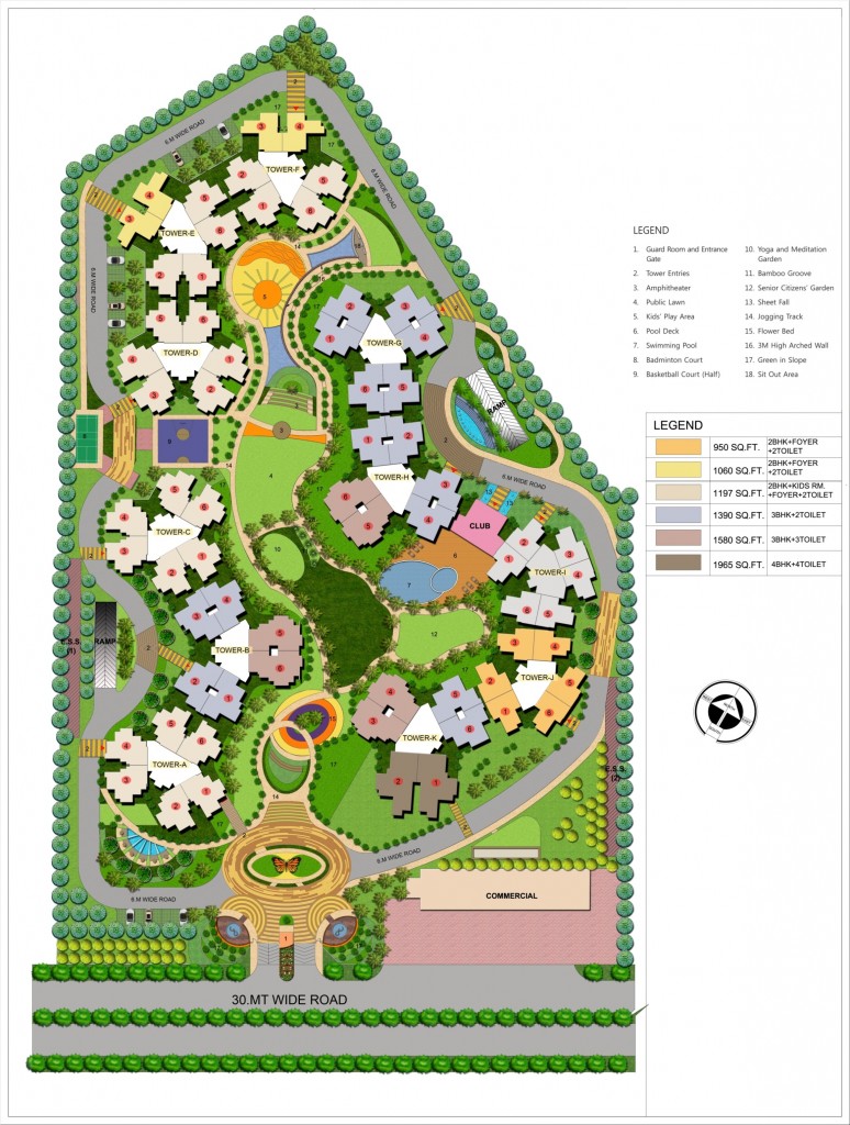 2 bhk Apartment available for sale in JM Florence in Techzone 4 Greater Noida — Master plan
