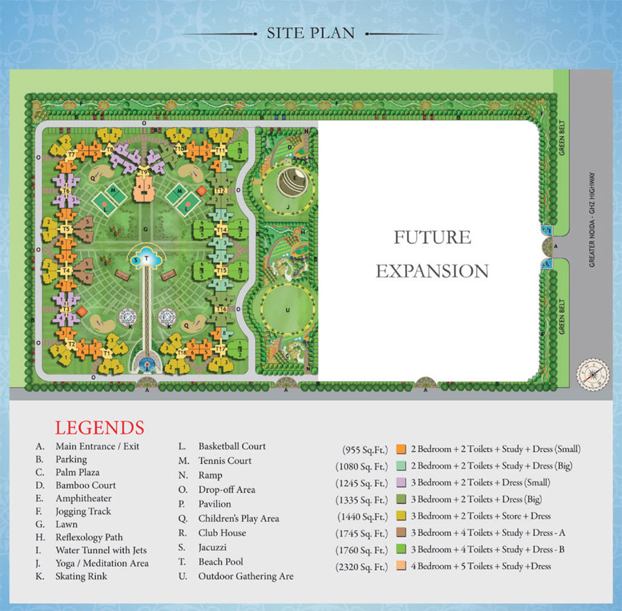 3 bhk Apartment available for sale in Nirala Estate  Noida Extension — Master plan