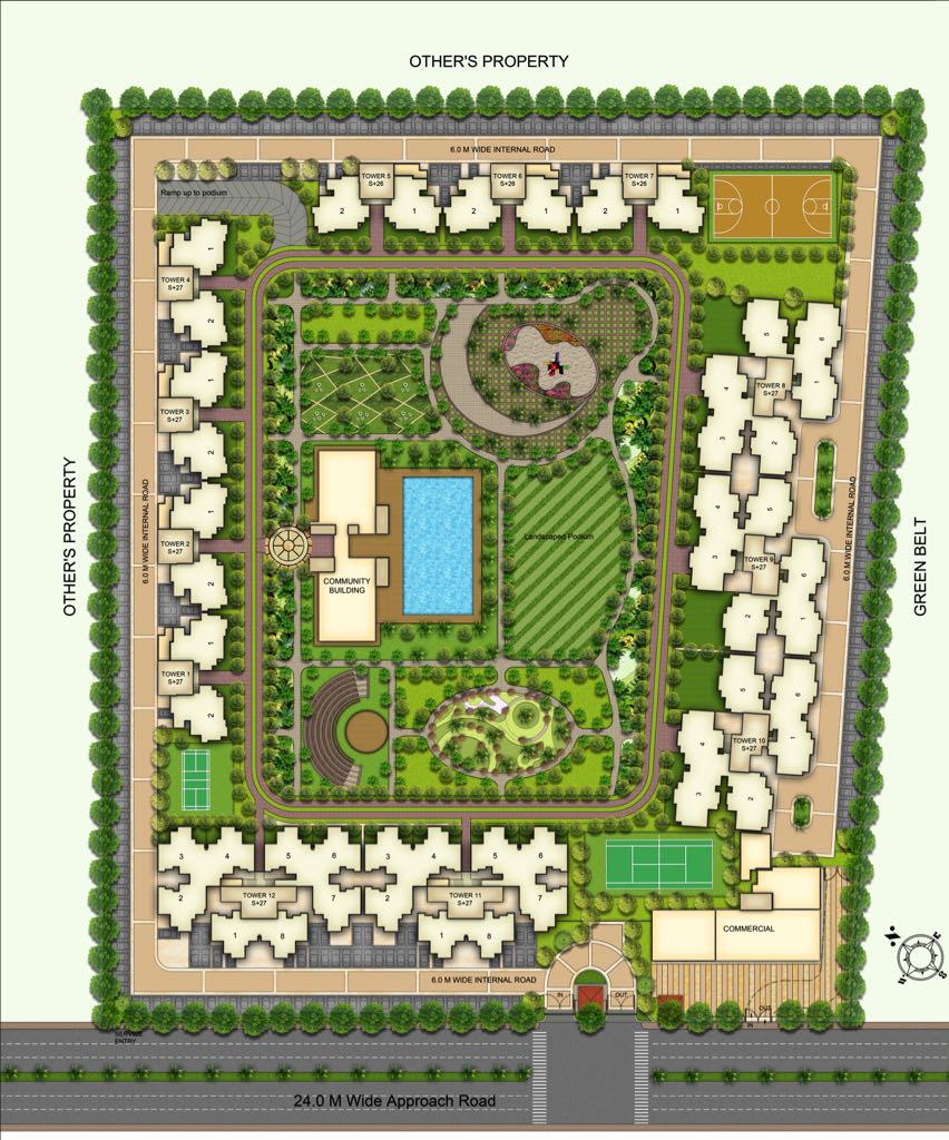 2 bhk Apartment available for sale in ATS Happy Trails — Master plan