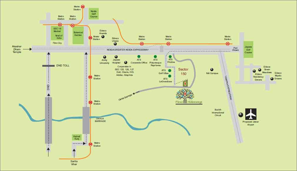 Ats pristine 3 BHK luxury Apartment Available for sale in Sector-150 Noida, — Site plan