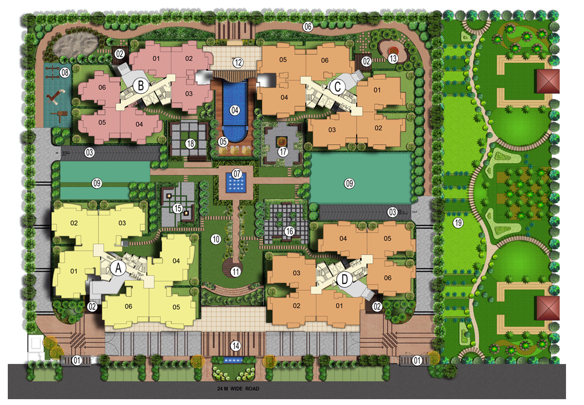 3 bhk Apartment available for sale in  Royal Court — Site plan