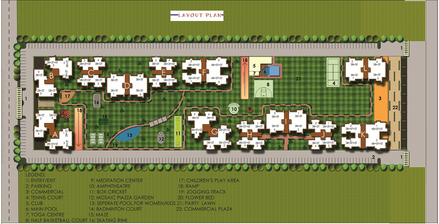 3 bhk Apartment available for sale in Trident Embassy  in Sector-1 Noida Extension — Master plan